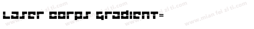 Laser Corps Gradient字体转换